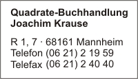 Quadrate-Buchhandlung Inh. Joachim Krause
