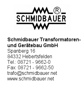 Schmidbauer Transformatoren- und Gertebau GmbH