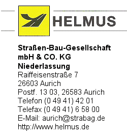 Helmus Straenbau-Gesellschaft mbH & Co. KG, Niederlassung Aurich