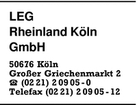 LEG Rheinland Kln GmbH