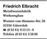 Elbracht, Friedrich