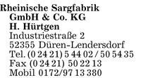 Rheinische Sargfabrik GmbH & Co. KG H. Hrtgen