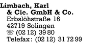 Limbach & Cie. GmbH & Co., Karl