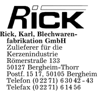 Rick GmbH, Karl