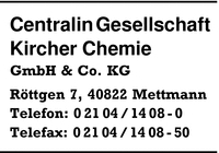 Centralin Gesellschaft Kircher Chemie GmbH & Co. KG
