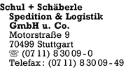 Schul & Schberle Logistik & Spedition GmbH u. Co.