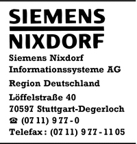 Siemens Nixdorf Informationssysteme AG