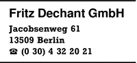 Dechant GmbH, Fritz