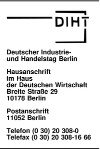 Deutscher Industrie- und Handelstag Berlin