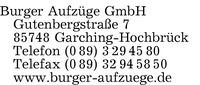 Burger Aufzge GmbH