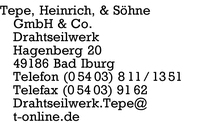 Tepe & Shne GmbH & Co., Heinrich