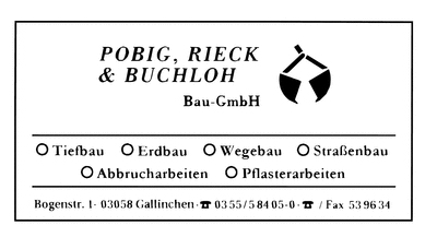 Pobig Rieck & Buchloh Bau-GmbH