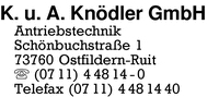Kndler GmbH, K. u. A.