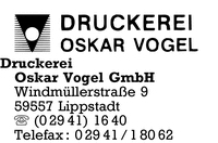 Druckerei Oskar Vogel GmbH