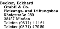 Becker GmbH & Co., Eckhard