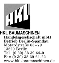 HKL Baumaschinen Handelsgesellschaft Betrieb Berlin Spandau