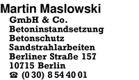 Maslowski, Martin, GmbH & Co.