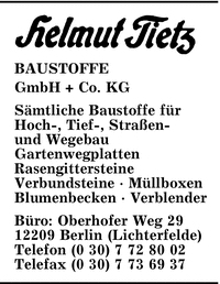 Tietz, Helmut, Baustoffe GmbH + Co. KG