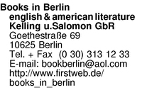 Books in Berlin english & american literature