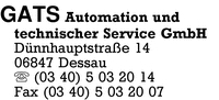Gats Automation und technischer Service GmbH