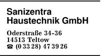 Sanizentra Haustechnik GmbH