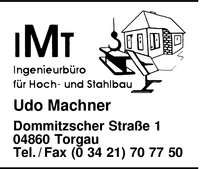 IMT Ingenieurbro fr Hoch- und Stahlbau Udo Machner