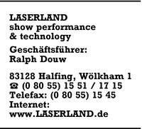 LASERLAND show performance & technology