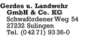 Gerdes u. Landwehr GmbH & Co. KG