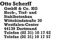 Scherff GmbH & Co. KG, Otto
