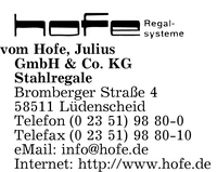 Hofe GmbH & Co. KG, Julius vom