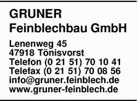 Gruner Feinblechbau GmbH