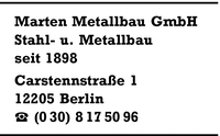 Marten Metallbau GmbH
