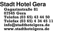 Stadt Hotel Gera