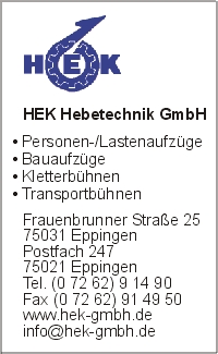 HEK Hebetechnik GmbH