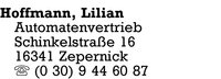 Hoffmann, Lilian