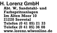 Lorenz GmbH, H.
