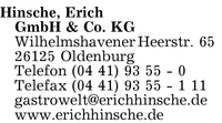 Hinsche GmbH & Co. KG, Erich