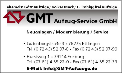GMT Aufzug-Service GmbH ehemals: Gtz Aufzge