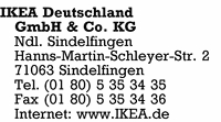 IKEA Deutschland GmbH & Co. KG