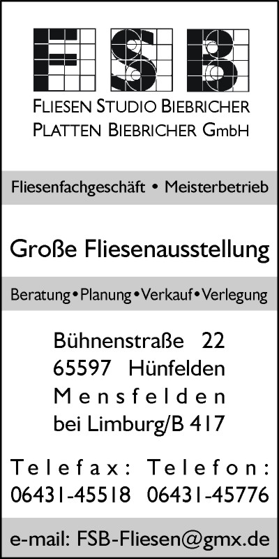 FSB Fliesen Studio Biebricher & Platten Biebricher GmbH