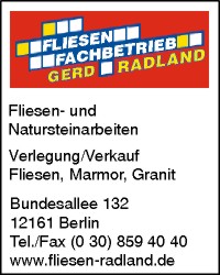 Fliesenfachbetrieb Gerd Radland