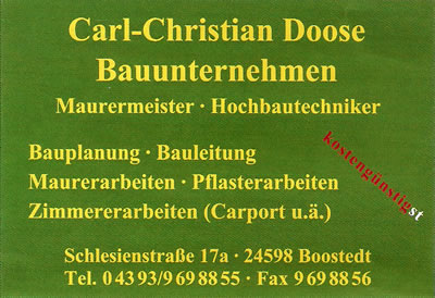 Bauunternehmen Doose, Carl-Christian