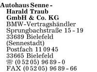 Autohaus Senne - Harald Traub GmbH & Co. KG