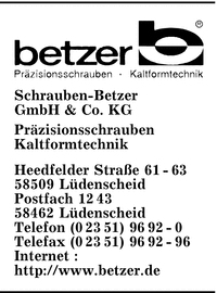 Schrauben-Betzer GmbH & Co. KG