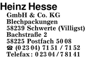 Hesse GmbH & Co. KG, Heinz