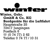 Winter GmbH & Co. KG, Gebr.