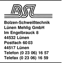 Bolzen-Schweitechnik-Lnen Mehlig GmbH