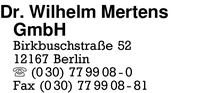 Mertens, Dr. Wilhelm, GmbH