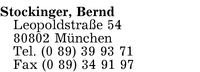 Stockinger, Bernd
