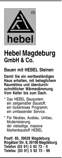 Hebel Porenbeton Fels-Werke GmbH